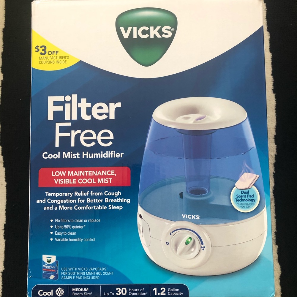 VICKS Filter Free Cool Mist Humidifier